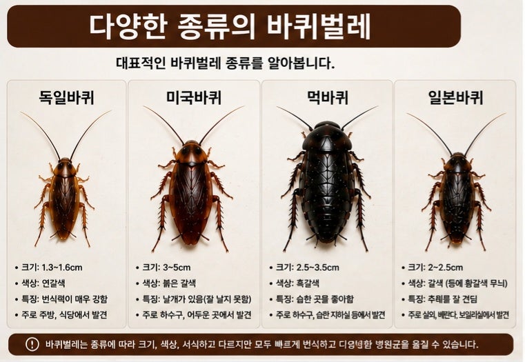 바퀴벌레가 생기는 이유와 효과적인 방제 방법 총정리!!