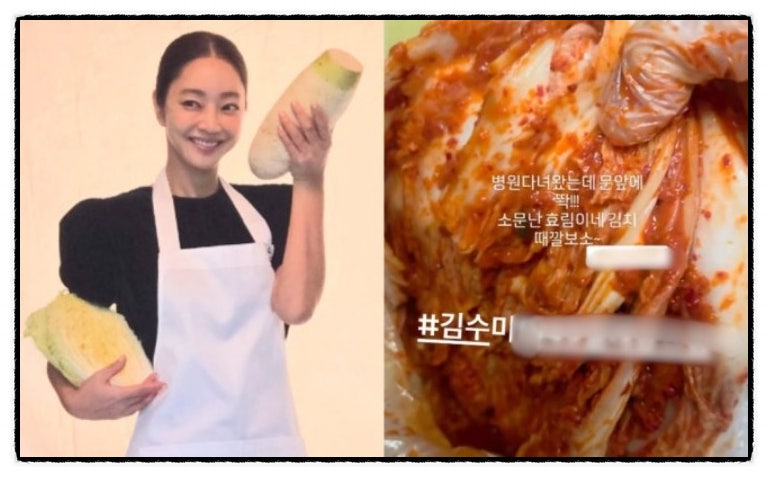 서효림, 故 김수미 김치 사업 잇는다더니…"배추 들고 세계로" 열일 근황