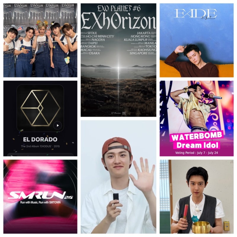 [EXO] 1618. EXO'luXion Concert: A Recap of 14 Cities (Seoul to Singapore) & July EXO News