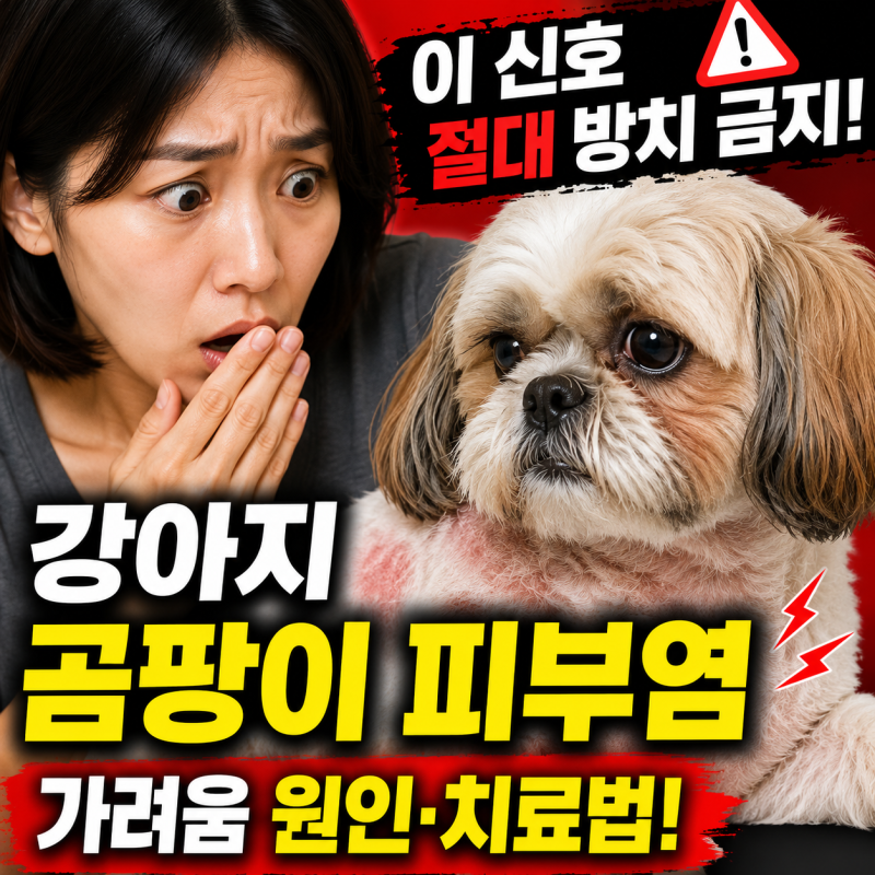 강아지 곰팡이성 피부염 강아지 가려움증 원인과 꼭 알아야 할 치료법
