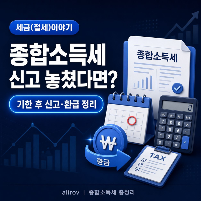 종합소득세 신고 놓쳤다면? 기한 후 신고와 환급 방법 총정리