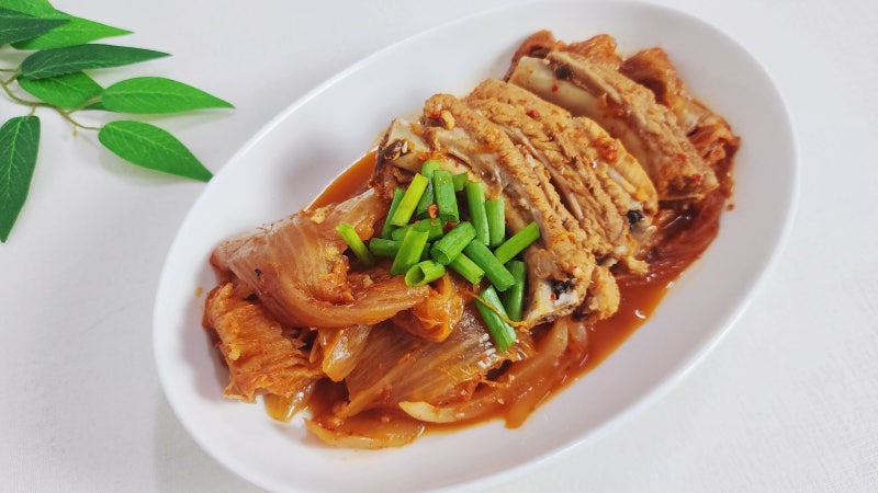 백종원 돼지갈비 김치찜 만들기 묵은지 요리, 김치 돼지 등갈비찜 레시피