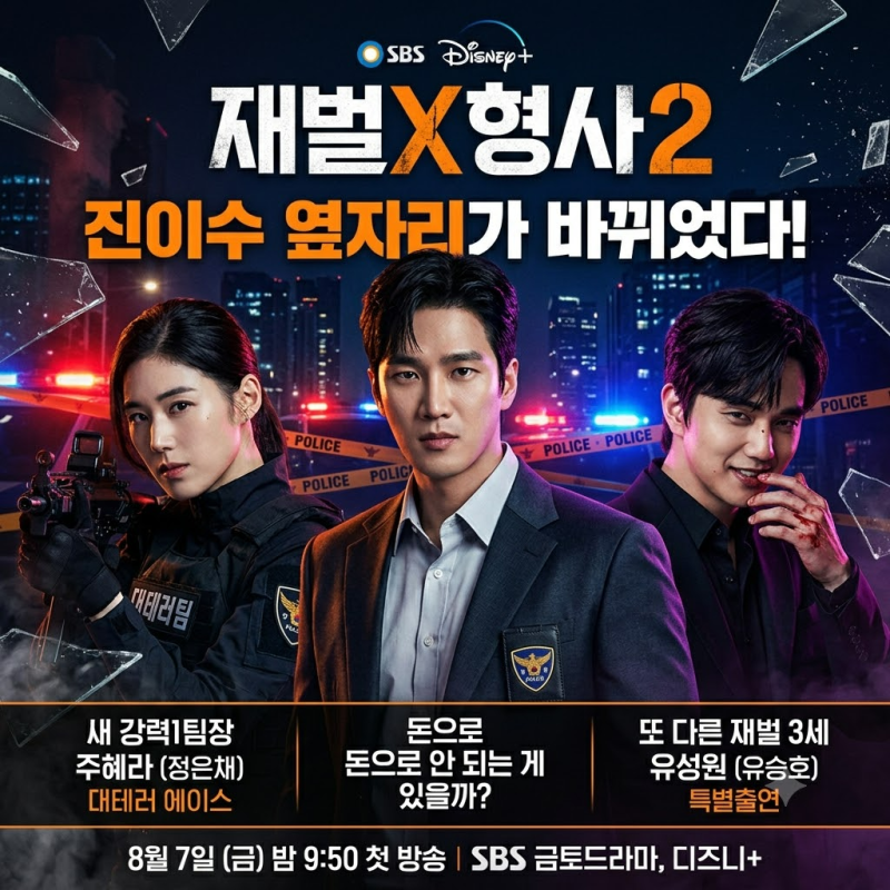 재벌X형사2, 진이수 옆자리가 바뀌었다