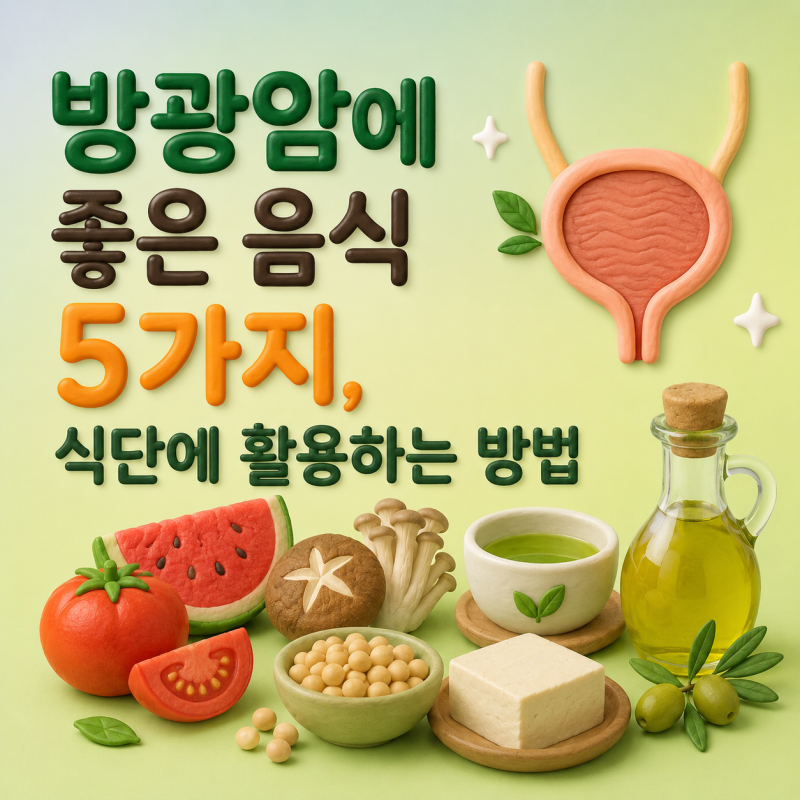방광암에 좋은 음식 5가지, 식단에 활용하는 방법