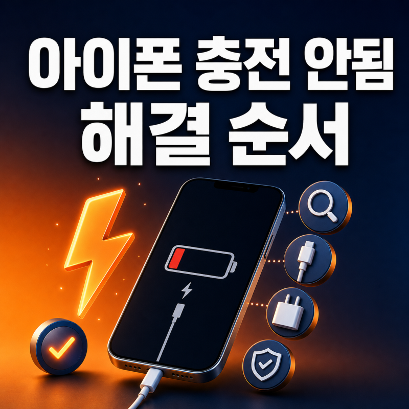 아이폰 충전 안됨 해결｜케이블·포트·80% 제한 확인
