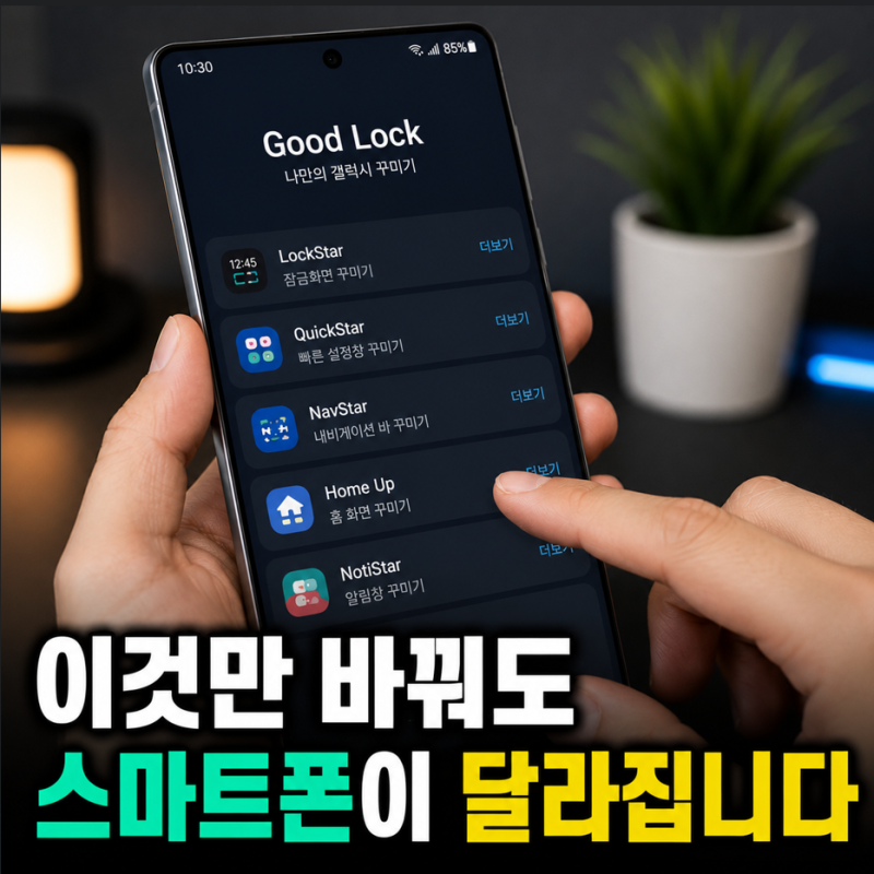 갤럭시 굿락 설정, 이것만 바꿔도 스마트폰이 달라집니다