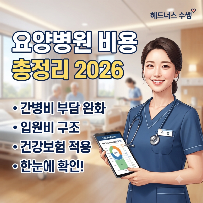 요양병원 비용 총정리 2026 — 간병비·입원비·건강보험 적용까지 한눈에
