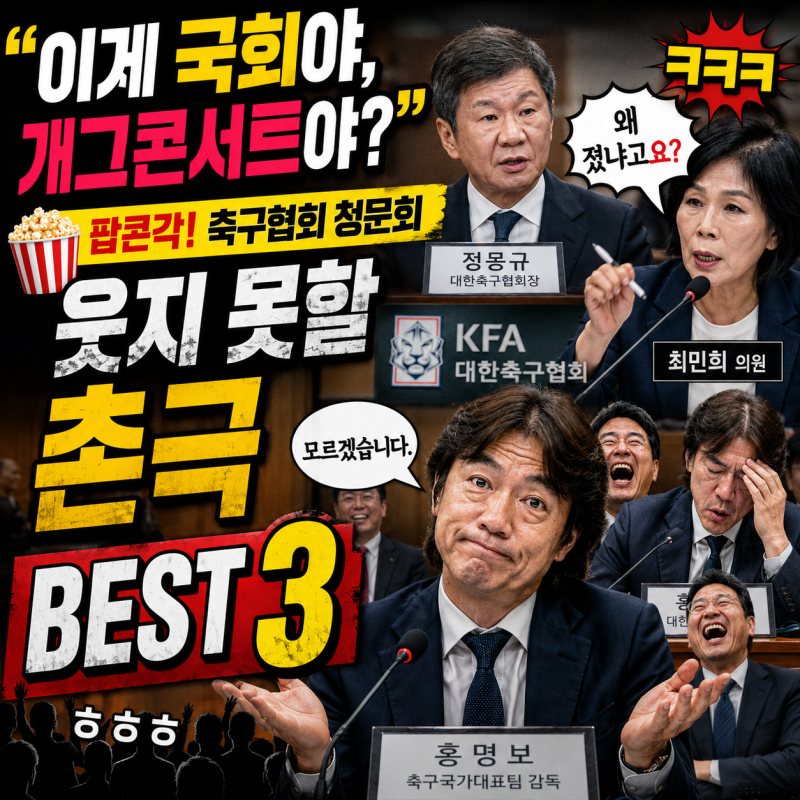 이게 국회야, 개콘이야? 축구협회 청문회, 웃지 못할 촌극 베스트 3