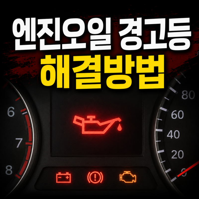자동차 엔진오일 경고등이 켜졌다면? 원인부터 해결방법까지 총정리