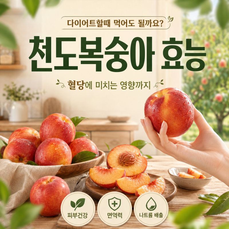 천도복숭아 효능 당도 다이어트 부작용 혈당 보관