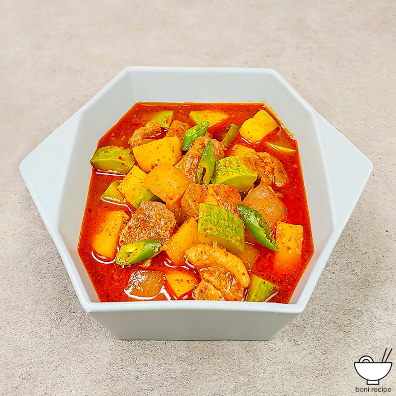 돼지고기 고추장찌개 레시피 애호박찌개