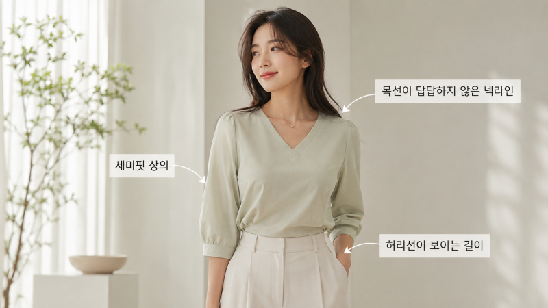 모래시계 체형, 허리선을 자연스럽게 강조하는 옷 입는 방법