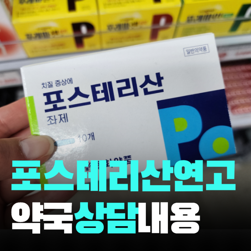 포스테리산 연고 효과 임산부 치질약 비교