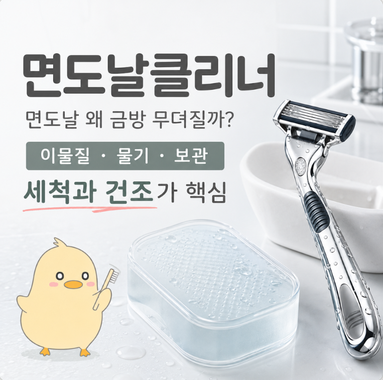 면도날클리너, 면도기 수명 늘리는 세척 도구 고르는 법 총정리