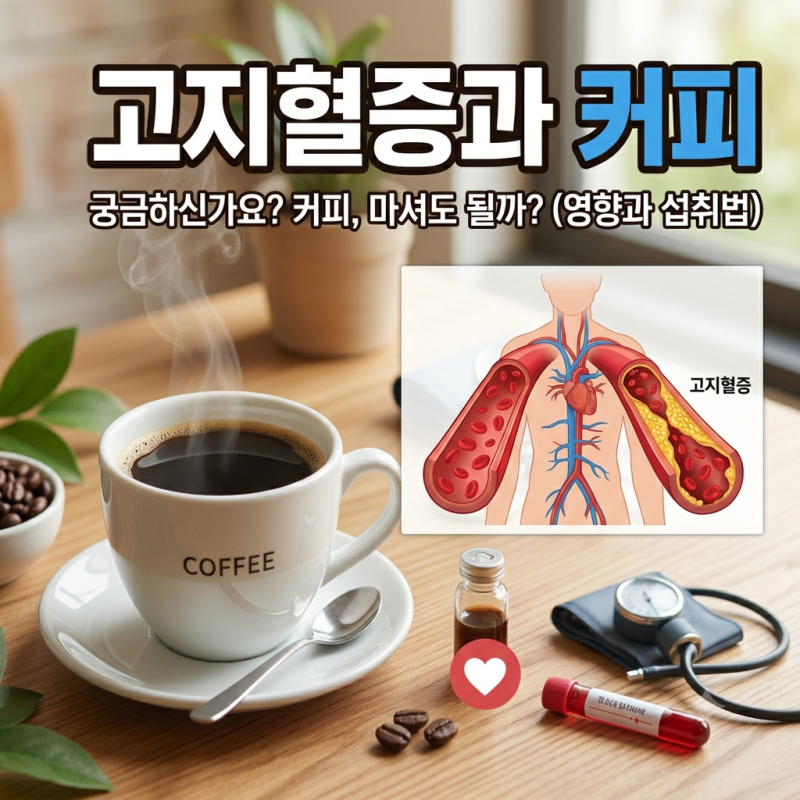 고지혈증 환자입니다. 커피 마셔도 되나요? 어떤 커피를 마시는게 좋나요?