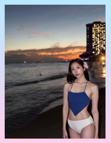 환승연애2 성해은, 하와이 여행 사진 속 독보적 비주얼과 피지컬 주목