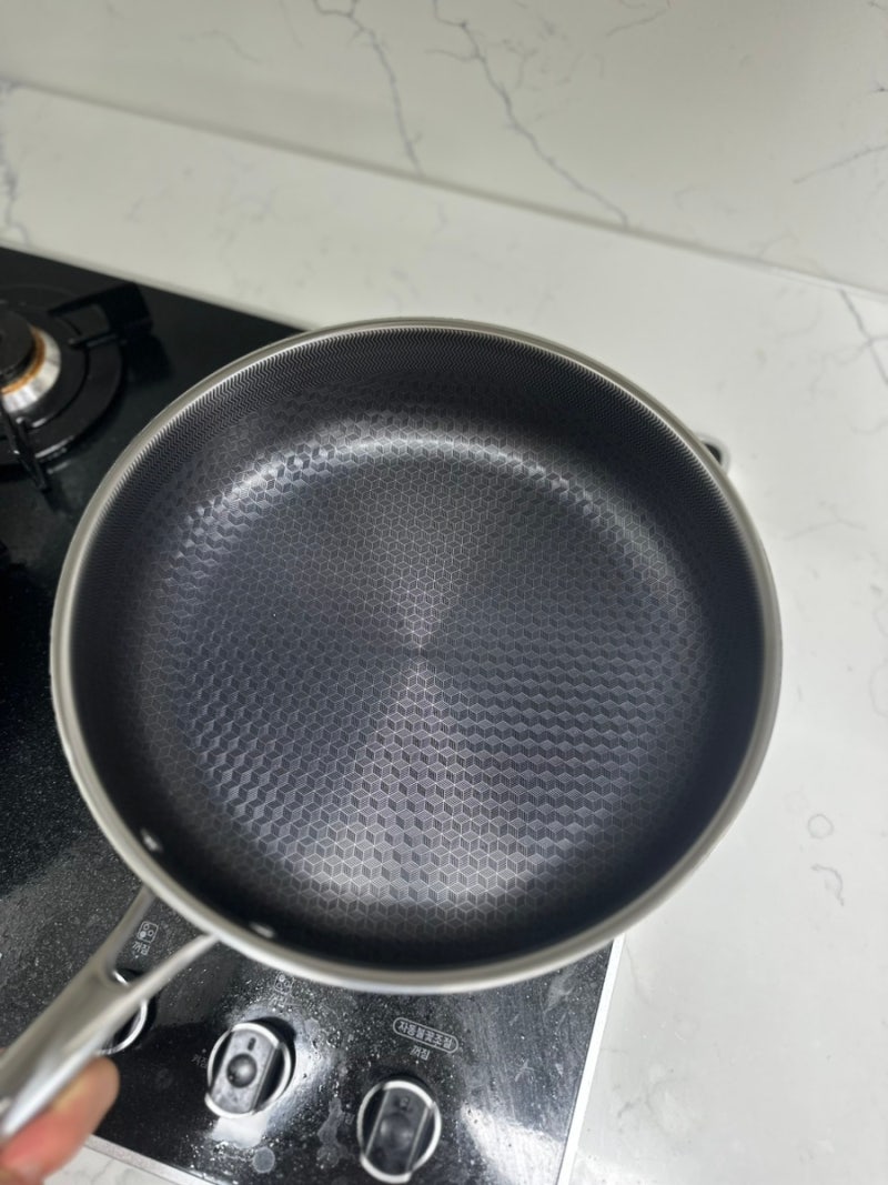 쿡셀후기 최신상 홀로그램 후라이팬 28cm 하이브리드 스텐팬