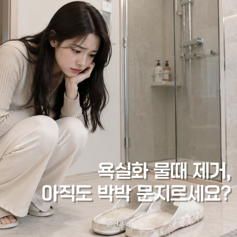 욕실화 물때 제거 방법 곰팡이 과탄산소다 활용 꿀팁 까지
