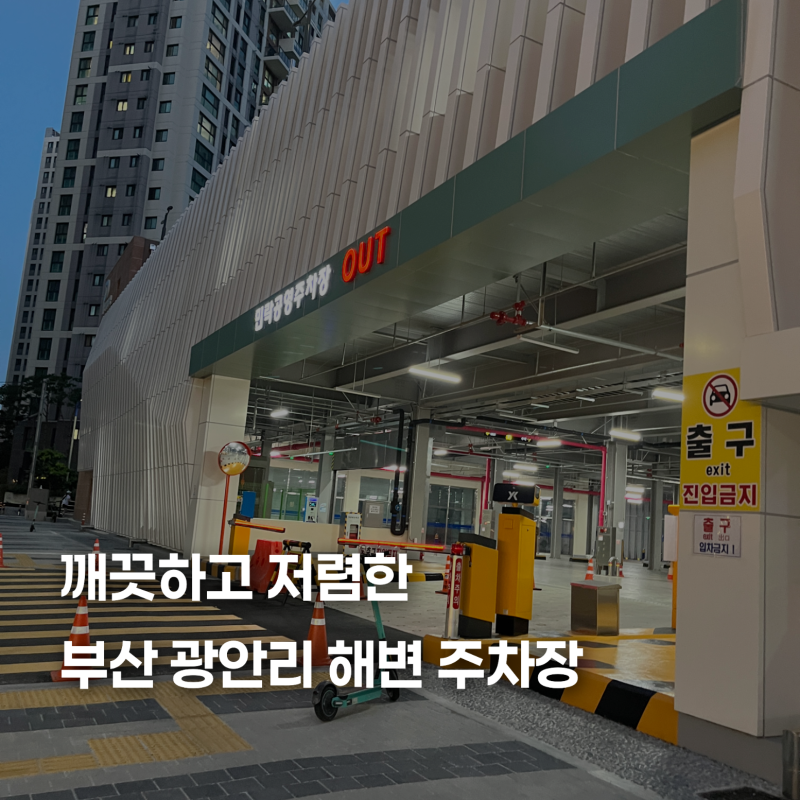 광안리 주차 팁! 새로 지어 깨끗한 민락 공영주차장 이용 후기 (+ 민락해변공원 노상공영주차....