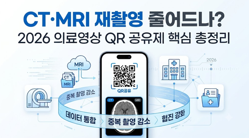 CT·MRI 재촬영 줄어드나? 2026 의료영상 QR 공유제 핵심 총정리
