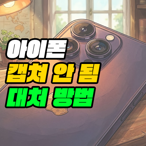 아이폰 캡쳐 안됨 이유 및 쉽게 하는 방법