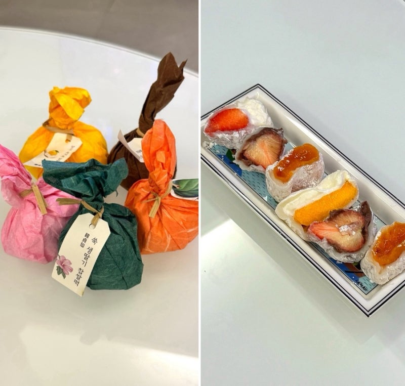 한정선 찹쌀떡 메뉴 5종 후기 (망고 요거트, 딸기 요거트, 쑥 생딸기, 홍시, 초코딸기)