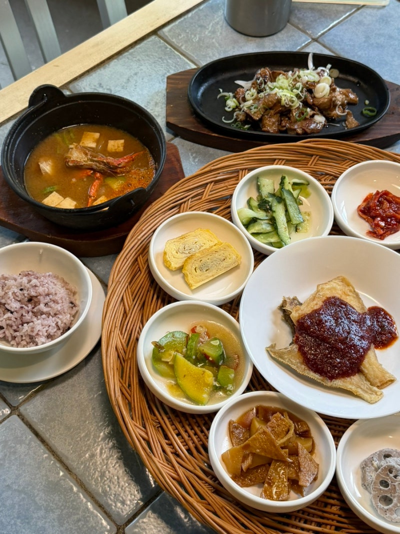 달맞이고개 맛집 한정식 오손한상 부모님모시고 오기좋은곳