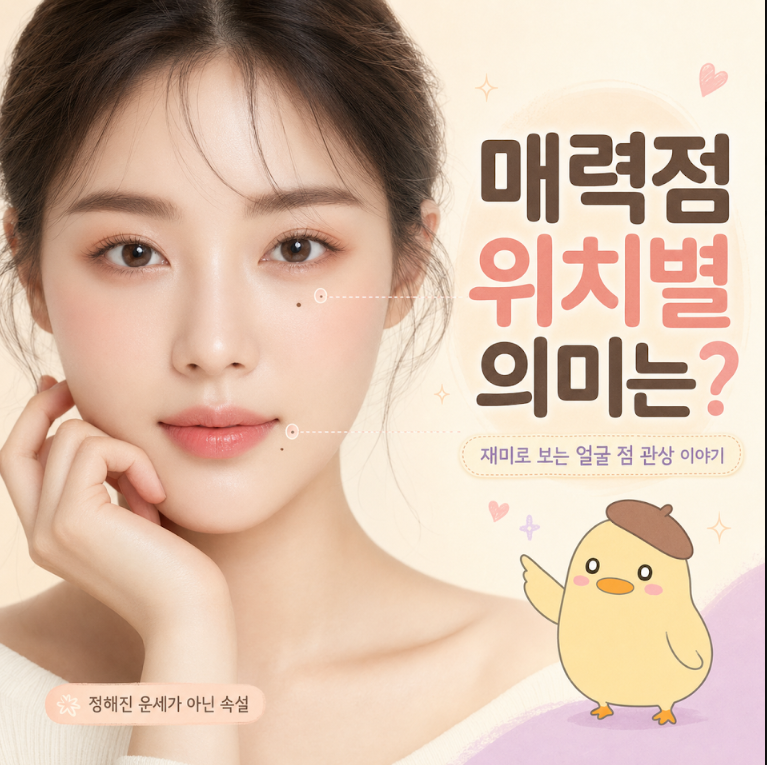 매력점 위치별 의미, 재미로 보는 얼굴 점 관상 이야기