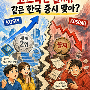 코스피는 세계 2위인데 코스닥은 꼴찌, 같은 한국 증시 맞아?