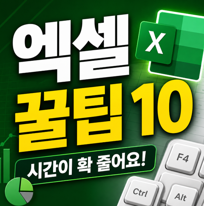 엑셀 단축키 10가지 모음 / F4, 직전 작업 무한 반복부터 빠른 채우기까지 (실무 꿀팁)