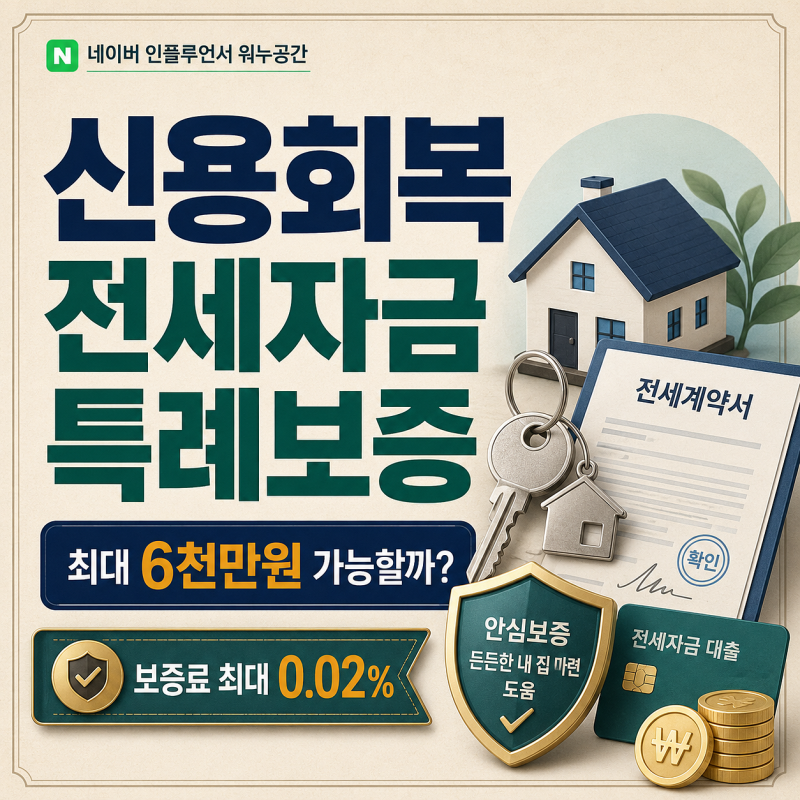 신용회복지원자 전세자금 특례보증, 변제금 12회 납부하면 최대 6천만원 가능할까?