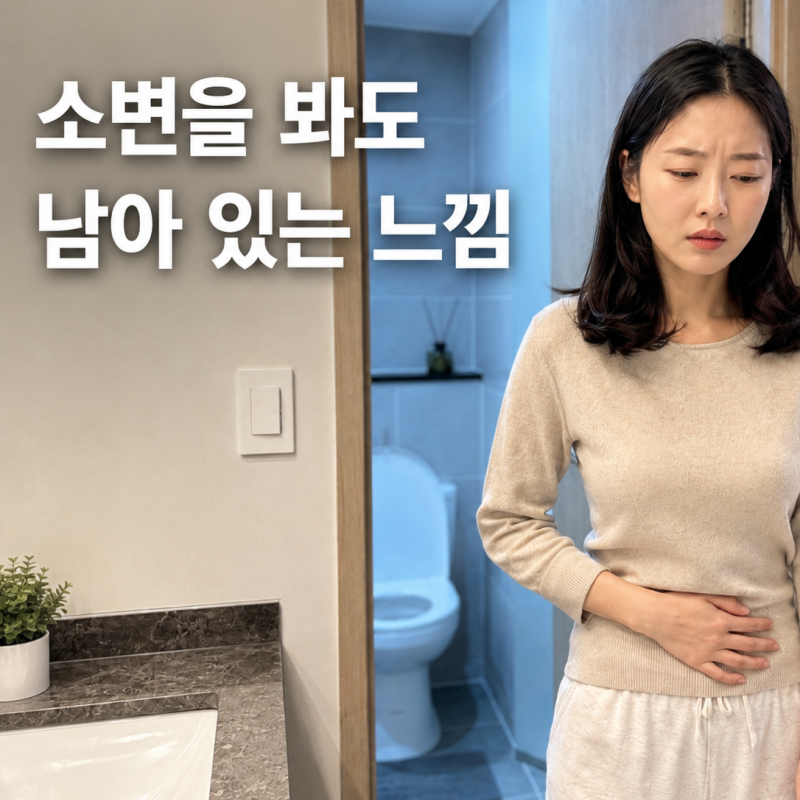 소변을 봐도 남아 있는 느낌이 드는이유｜잔뇨감·방광 자극 확인