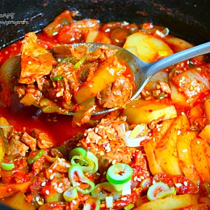 참치 감자짜글이 레시피 고추장 감자찌개