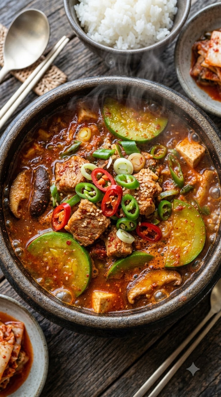 백종원 애호박고추장찌개 끓이는법 돼지고기 넣어 칼칼하고 진하게 만드는 황금레시피
