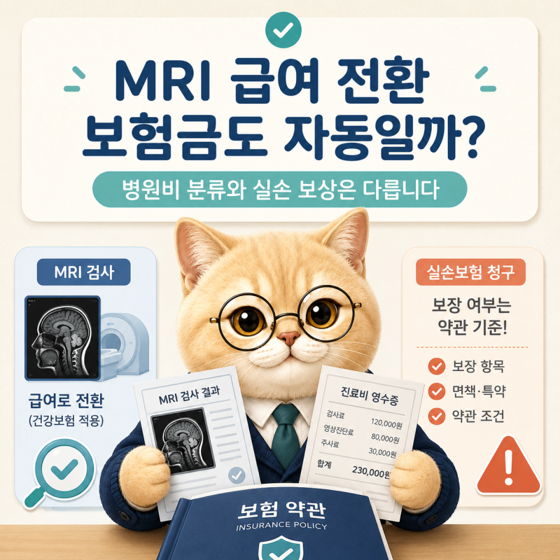 MRI 비급여에서 급여 전환, 세부내역서에서 확인할 항목!!!