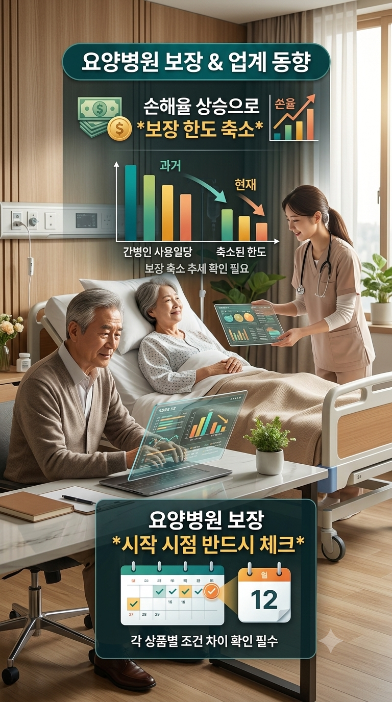 간병인보험 일당, 요즘 얼마나 줄어들었을까?간병인보험 일당 축소 추세와 요양병원 보장의 ....