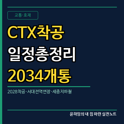 CTX 충청권 광역급행철도 착공 일정 총정리, 2028 착공·2034 개통·서대전역 연장까지