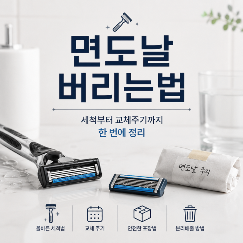 면도날 버리는법, 세척부터 교체주기까지 한 번에 정리