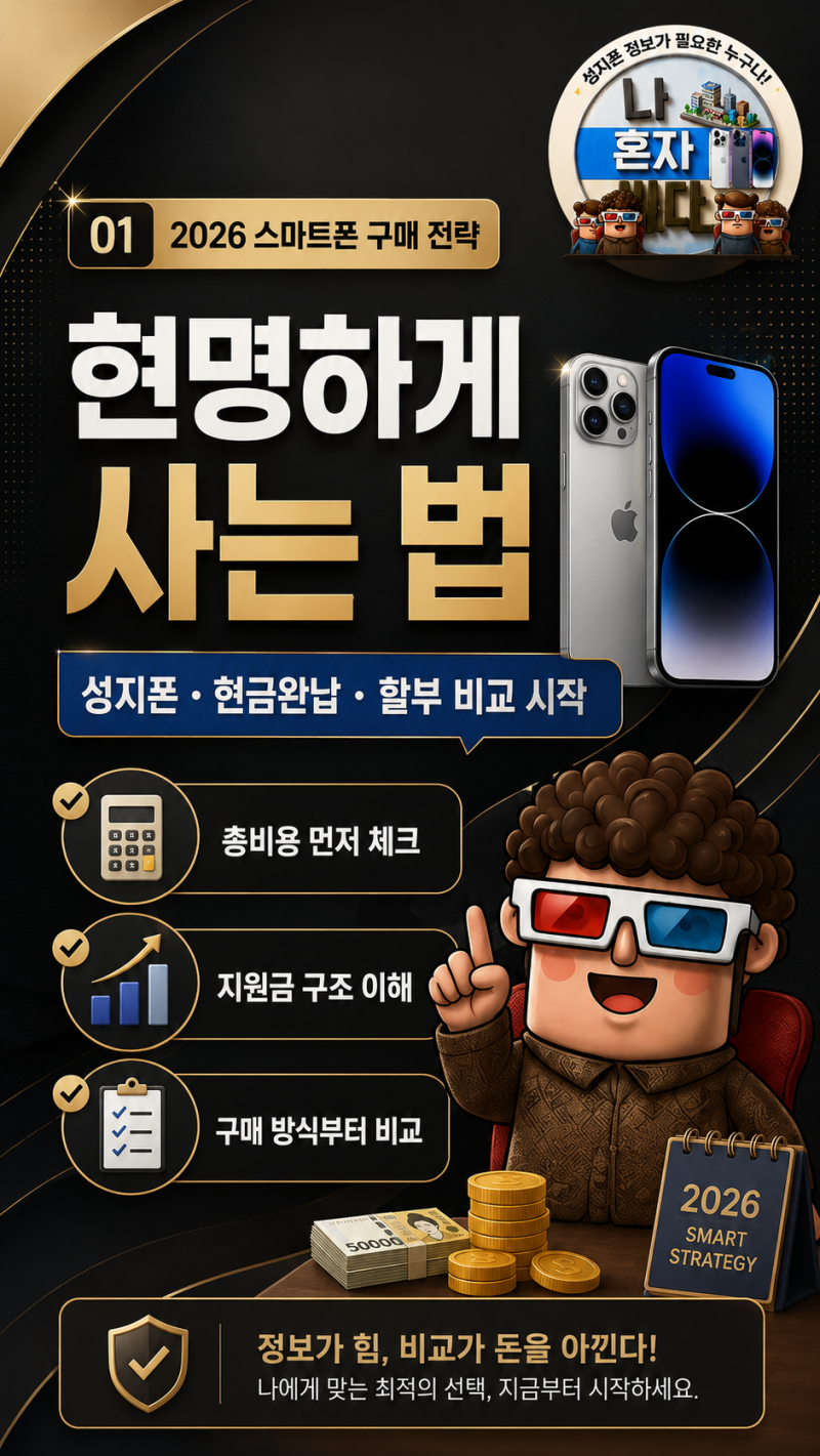 2026년 성지폰 현금완납 vs 할부｜최신 스마트폰 구매 전략 총정리 ✨