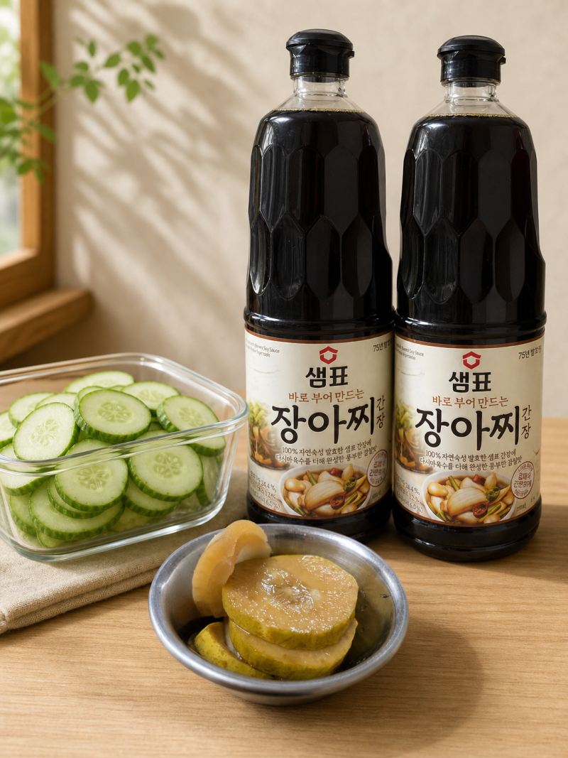 여름철 간단한 밑반찬, 샘표 장아찌 간장으로 오이피클