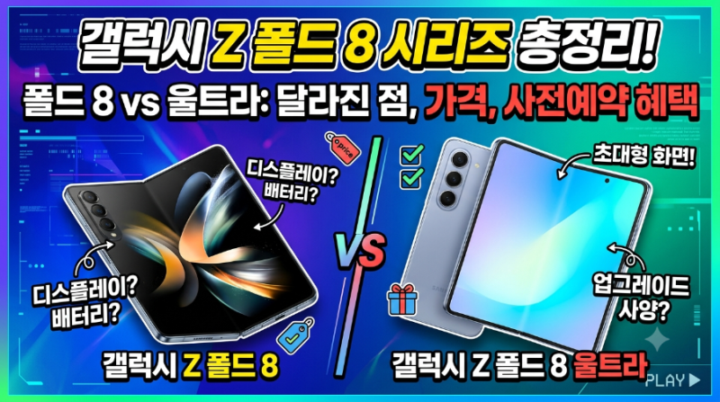 [2026 최신 총정리] 갤럭시 Z 폴드8 & 폴드8 울트라 스펙·가격·사전예약·구매처 완전 분석
