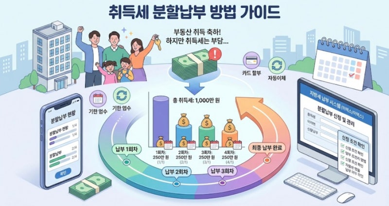 [취득세 분할납부 총정리] 부동산 취득세 카드 할부·카드 슬라이싱으로 부담 줄이는 4가지 ....