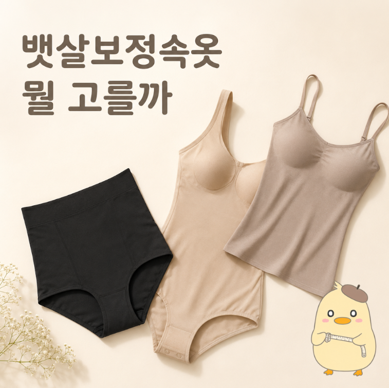 뱃살보정속옷 고르는 법, 체형,상황별로 실패 없이 고르기