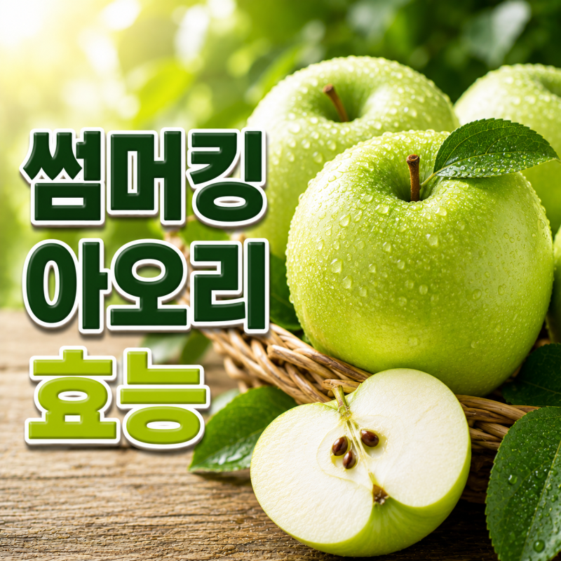 여름사과 썸머킹 쓰가루(아오리) 당도 비교 칼로리 수확 시기와 맛차이
