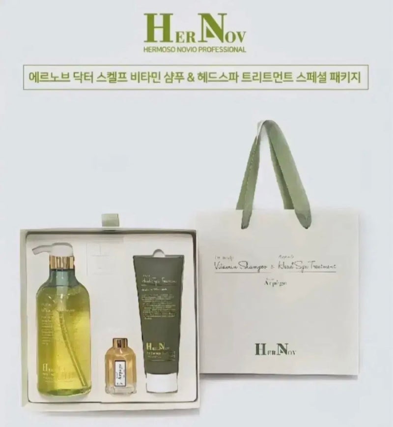 [에르노브 패키지 비타민 3종 선물 세트] 두피부터 모발까지 관리하는 에르노브 비타민 3종 ....