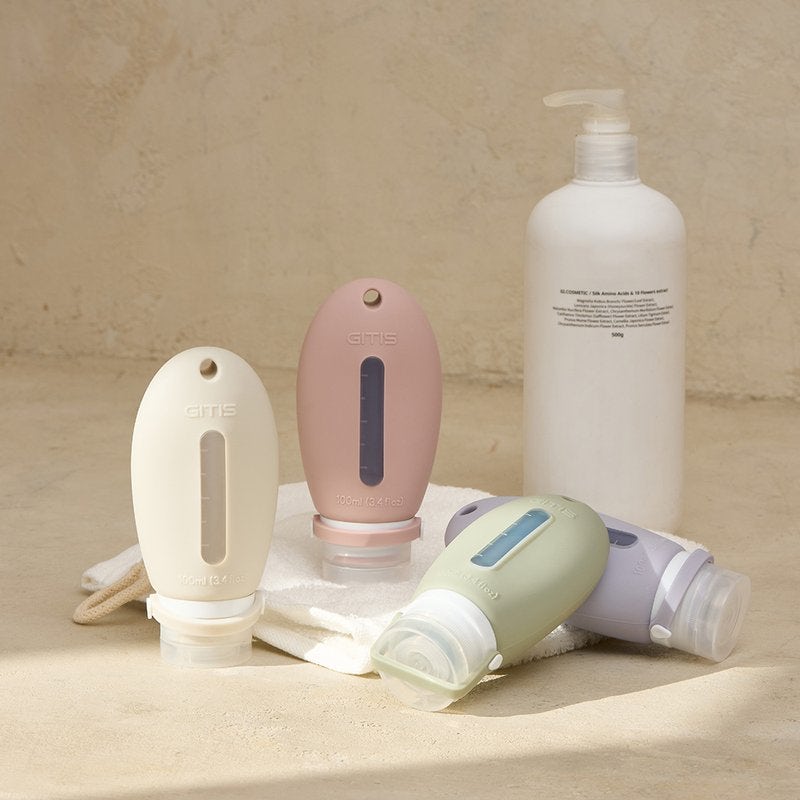 여행용공병 100ml 투명창 실리콘 수영장 소분용기 3주 실사용 후기