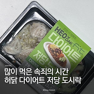 허닭 다이어트 도시락 후기 과식 후 식단관리 시작해본 솔직 리뷰