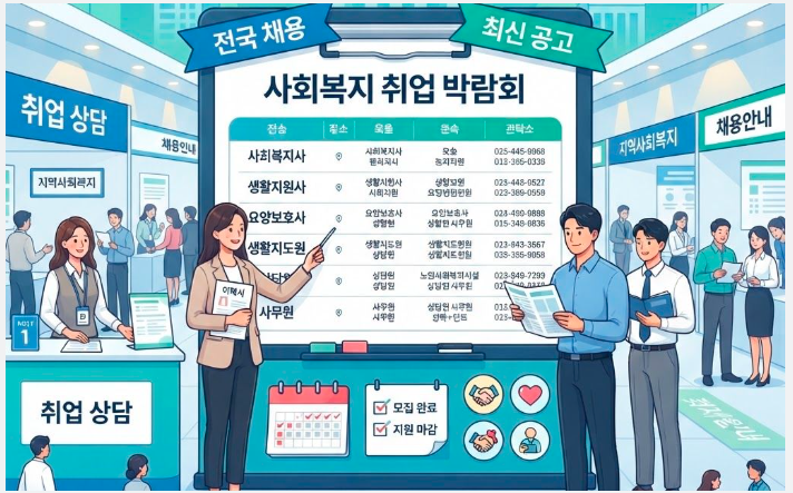 2026년 7월 31일 사회복지 채용속보! 사회복지사·생활지원사·요양보호사 등 전국 40여 개 기관....