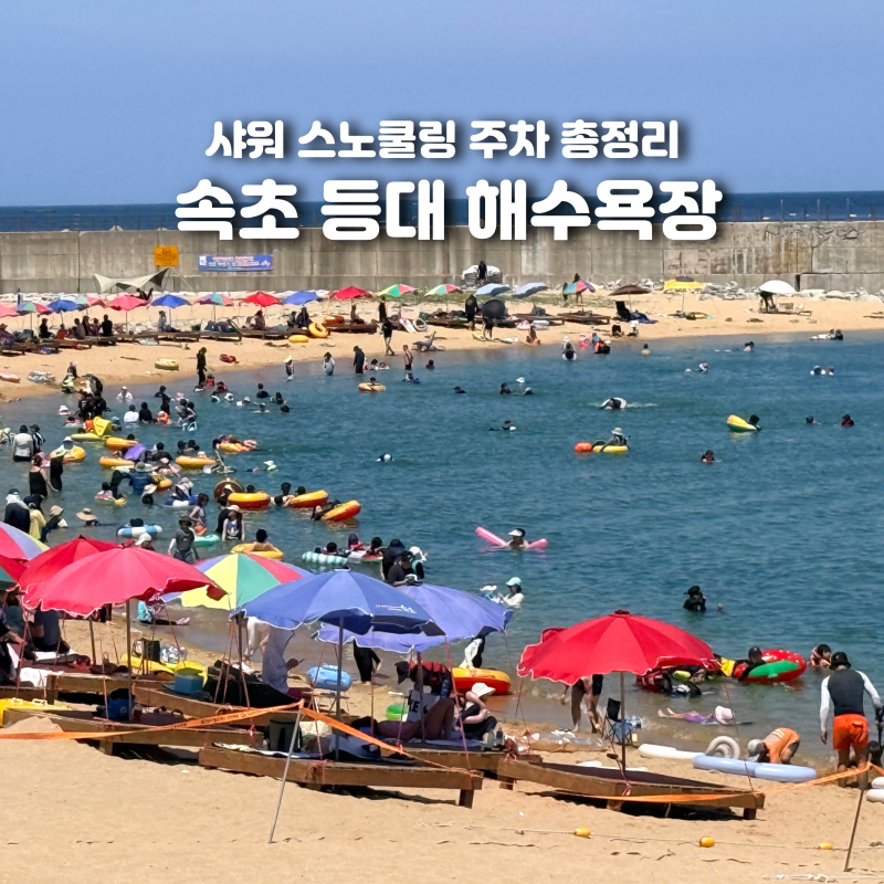 속초 등대해수욕장 샤워 스노쿨링 주차 총정리