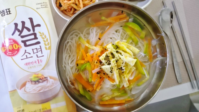 아기잔치국수 레시피 유아식 아기쌀국수 소화잘되는 샘표 쌀소면 활용
